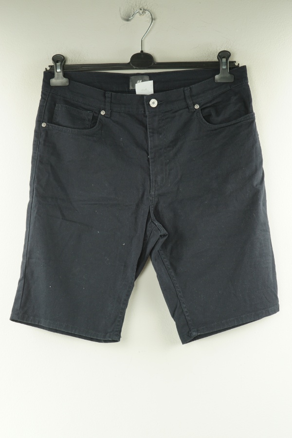 Krótkie spodenki granatowe jeansowe - H&M zdjęcie 1