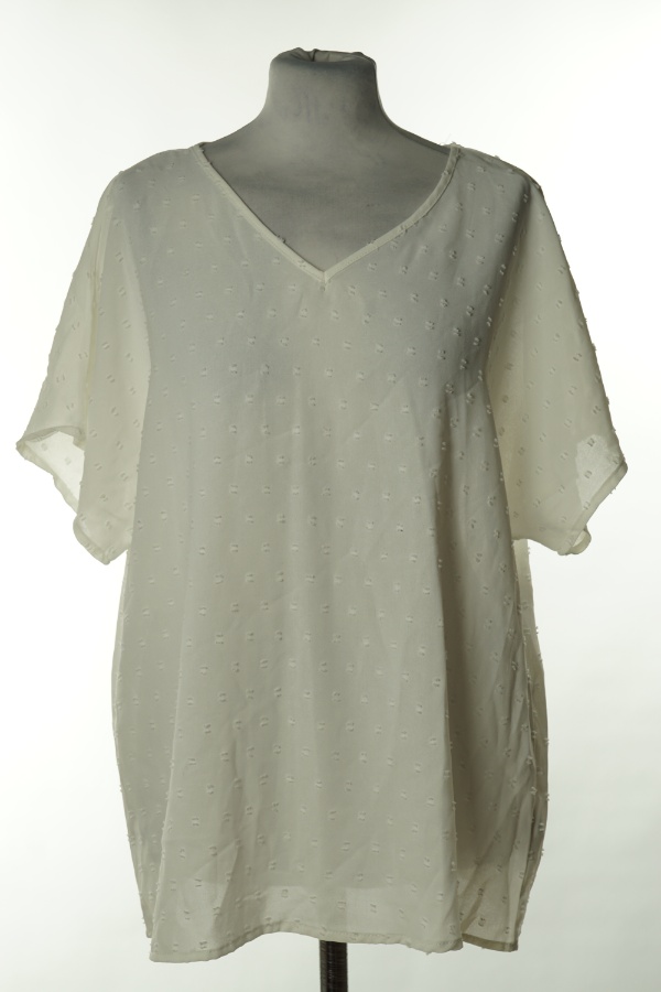 Bluzka biała w kropki - SHEIN zdjęcie 1