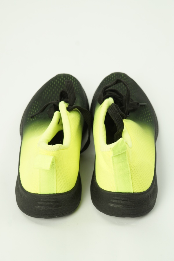 Buty sportowe czarno-żółte neonowe - BRAK METKI Z NAZWĄ PRODUCENTA zdjęcie 3
