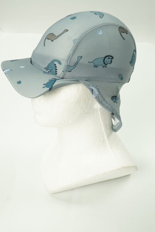 Czapka szara w dinozaury do wody, H&M - H&M zdjęcie 1