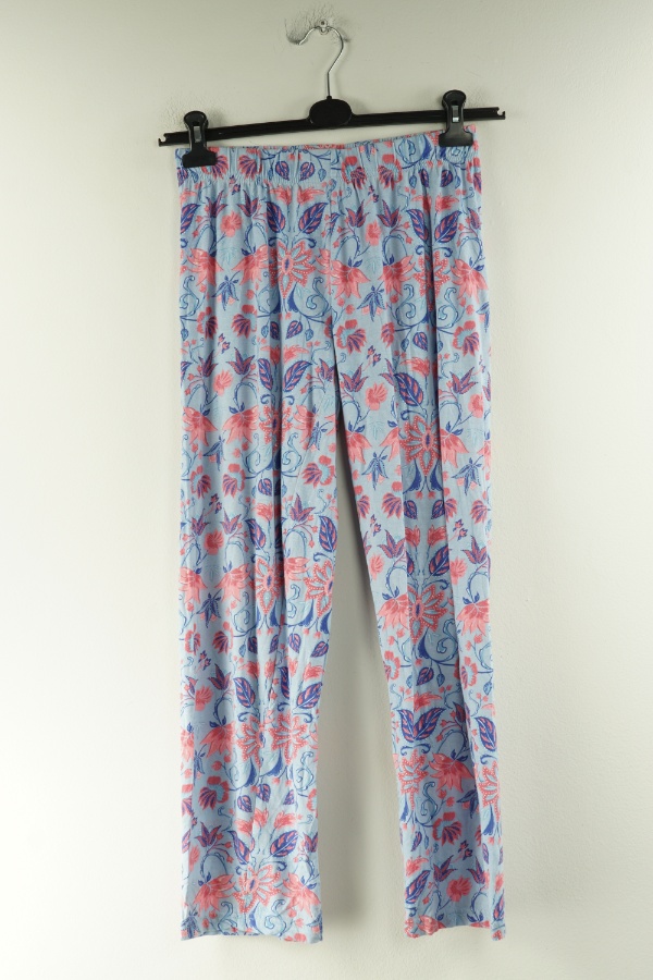 Spodnie niebieskie w kwiaty - PRIMARK zdjęcie 1