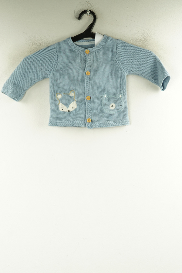 Sweter niebieski ze zwierzętami - MOTHERCARE zdjęcie 1