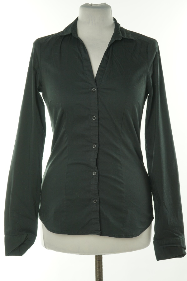 Koszula czarna taliowana, H&M - H&M zdjęcie 1