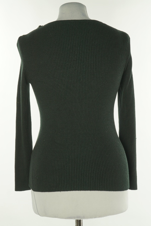 Bluzka sweterkowa czarna - BRAK METKI Z NAZWĄ PRODUCENTA zdjęcie 2