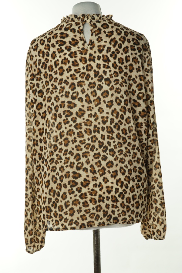 Bluzka beżowa w cętki - VILA zdjęcie 2