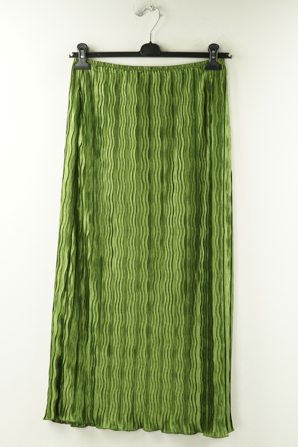 Spódnica zielona na gumkę - SHEIN zdjęcie 1