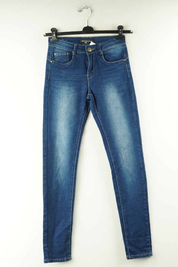 Spodnie granatowe jeansowe - AUREUS JEANS zdjęcie 1