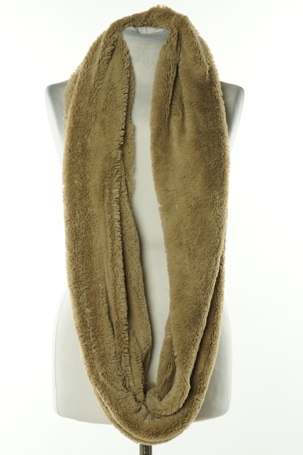 Komin beżowy miś jedwabny - POLD DESIGN zdjęcie 1