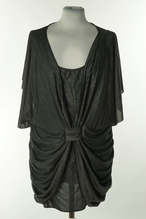 Bluzka czarna połyskująca - NELLY TREND zdjęcie 1