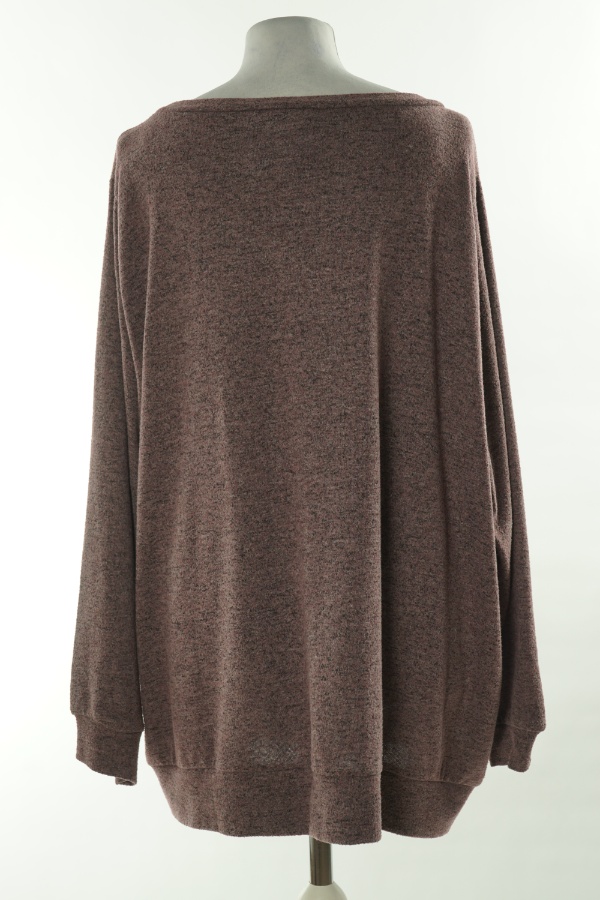 Bluza szaro - fioletowa melanż - ZIZZI zdjęcie 2