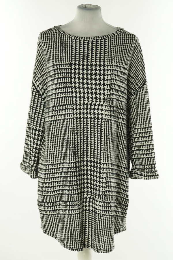 Sukienka czarno-biała w kratkę - F&F zdjęcie 1