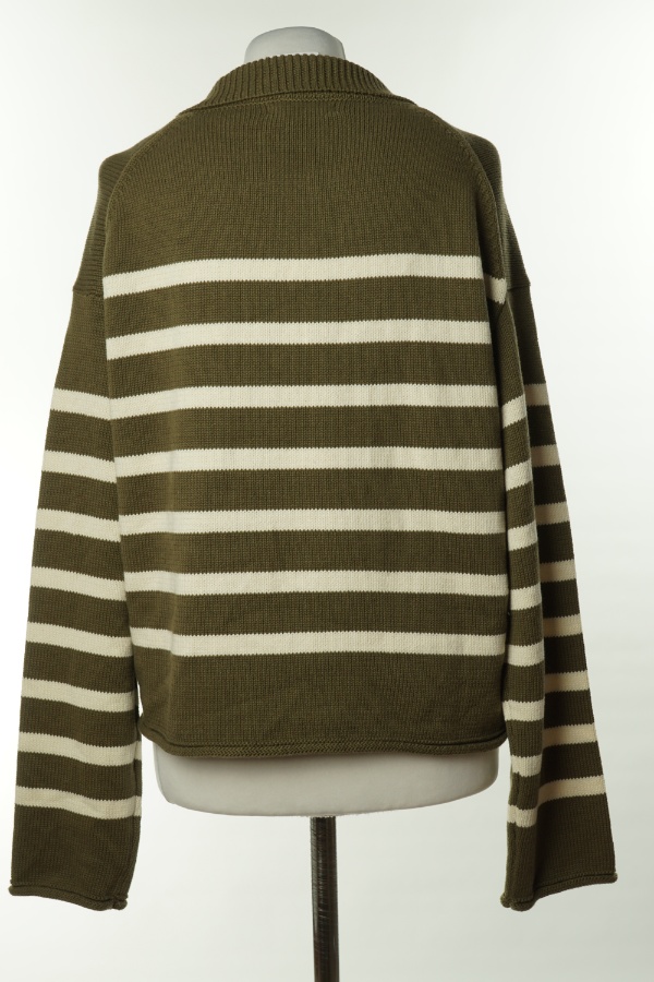 Sweter zielono - białe pasy, 100% bawełna Primark - PRIMARK zdjęcie 2