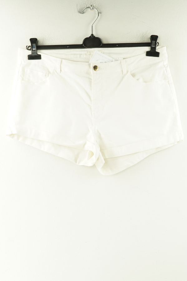Krótkie spodenki białe jeansowe H&M - H&M zdjęcie 1