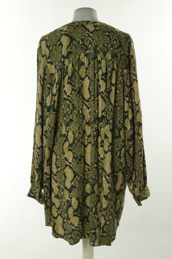 Bluzka koszulowa zielona wężowa, H&M - H&M zdjęcie 2