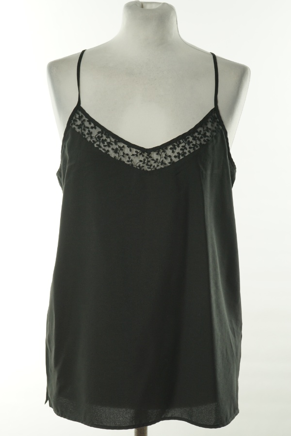 Bluzka czarna z koronką  - H&M zdjęcie 1