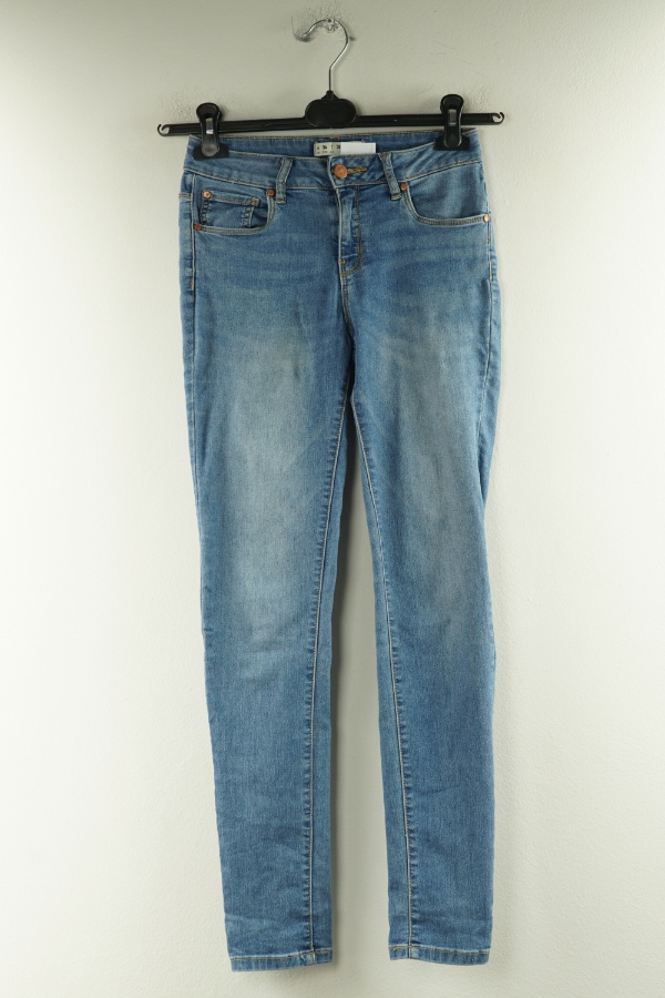 Spodnie niebieskie jeansowe z przetarciami Primark - PRIMARK zdjęcie 1