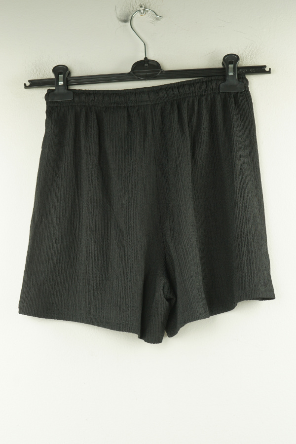 Krótkie spodenki materiałowe czarne, H&M - H&M zdjęcie 2