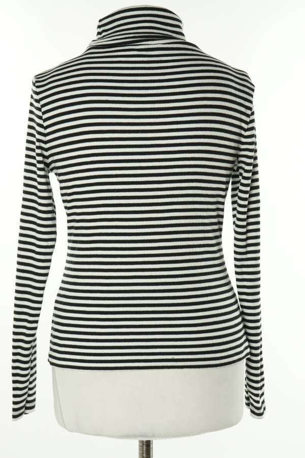 Bluzka biało-czarna w paski - NEW LOOK zdjęcie 2