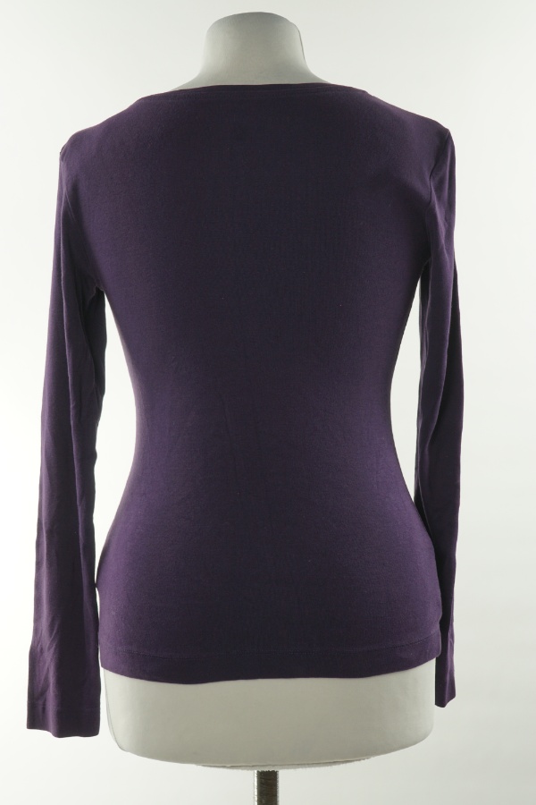 Bluzka fioletowa gładka, H&M - H&M zdjęcie 2