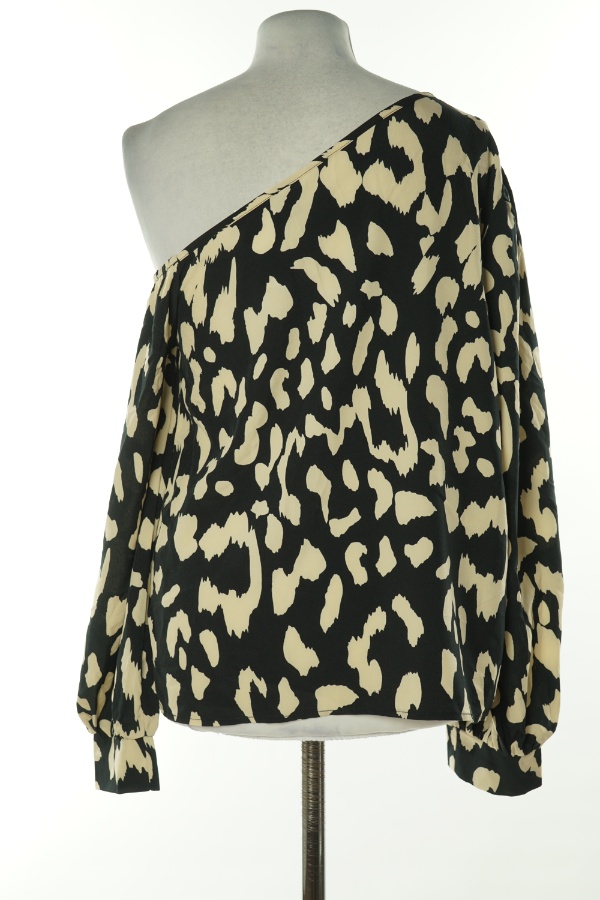 Bluzka czarno-beżowa - SHEIN zdjęcie 2