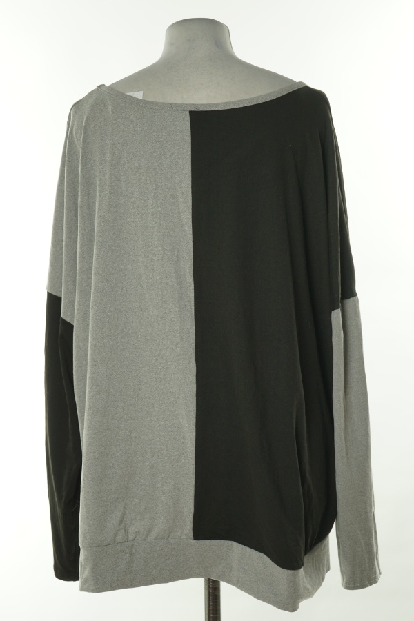 Bluzka szaro-czarna - EMERY ROSE zdjęcie 2