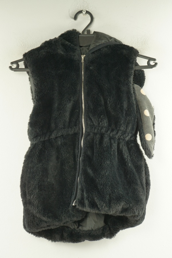 Bezrękawnik czarny miś z uszami przy kapturze - KOTON zdjęcie 1