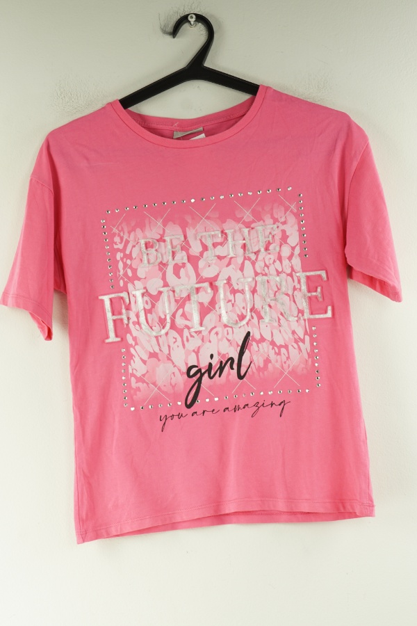 Koszulka różowa napis - I LOVE GIRLSWEAR zdjęcie 1