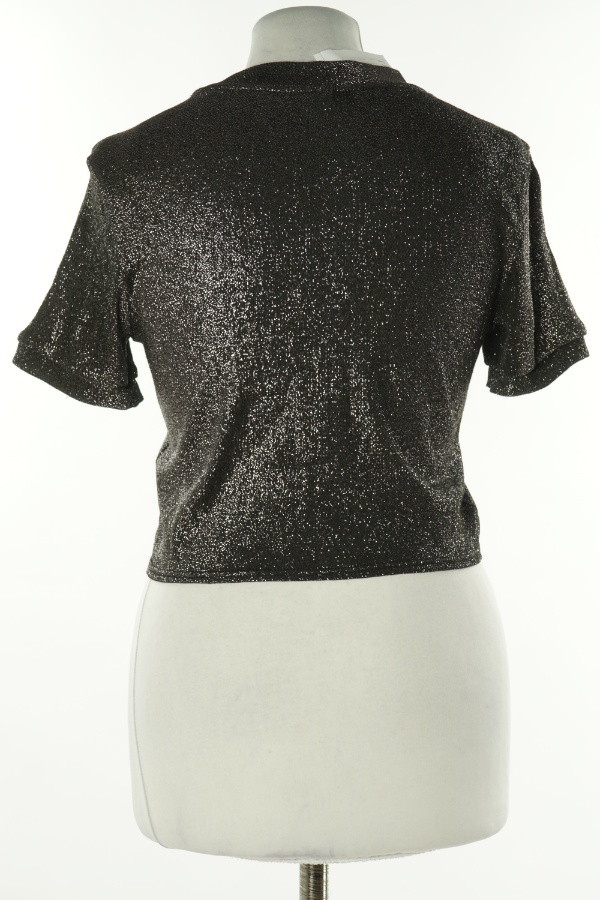 Top czarny błyszczący - TOPSHOP zdjęcie 2