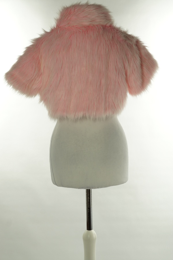 Bolero futerko różowe - BRAK METKI Z NAZWĄ PRODUCENTA zdjęcie 2