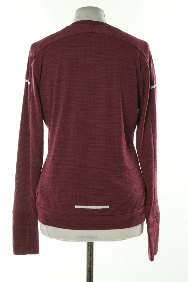 Bluzka bordowa sportowa ADIDAS - ADIDAS zdjęcie 2