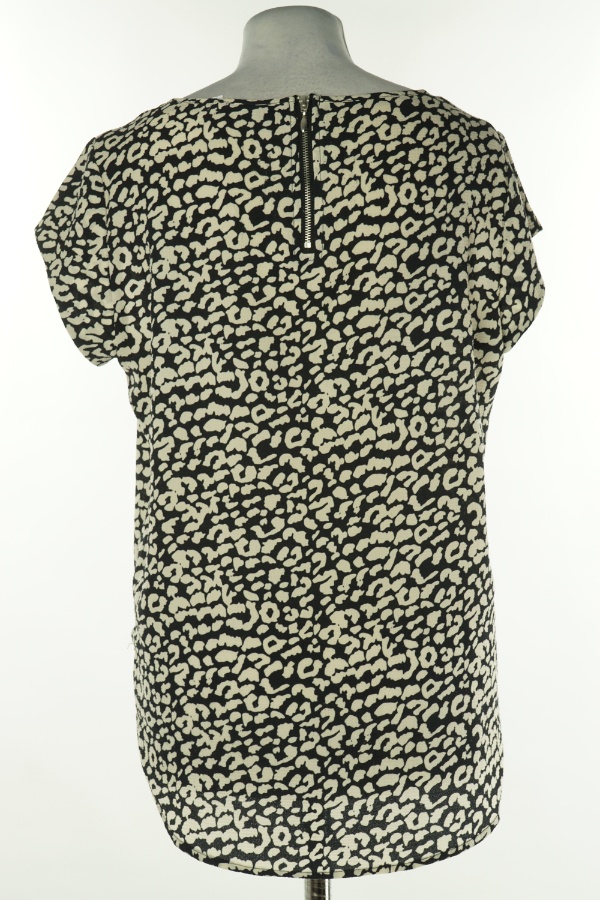 Bluzka czarna w beżowe cętki - ONLY zdjęcie 2