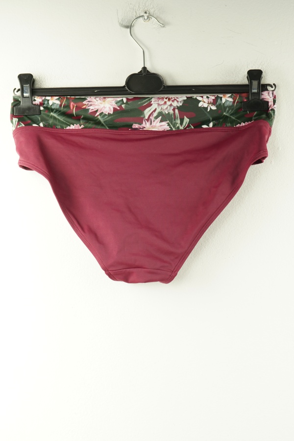 Dół od bikini bordowy w kwiatki - DORINA zdjęcie 2