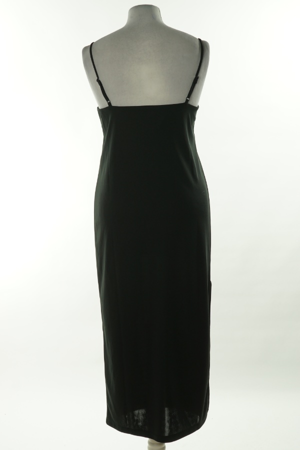 Sukienka czarna gładka na ramiączkach, H&M - H&M zdjęcie 2