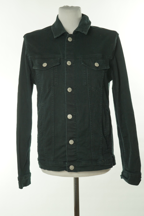 Kurtka czarna jeansowa - JACK&JONES zdjęcie 1