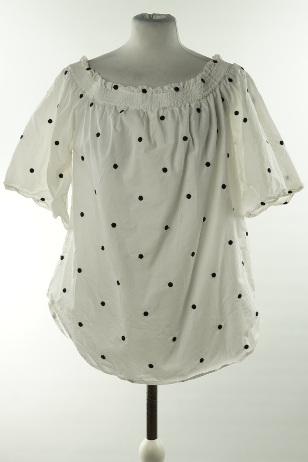 Bluzka biała w czarne grochy, H&M - H&M zdjęcie 1