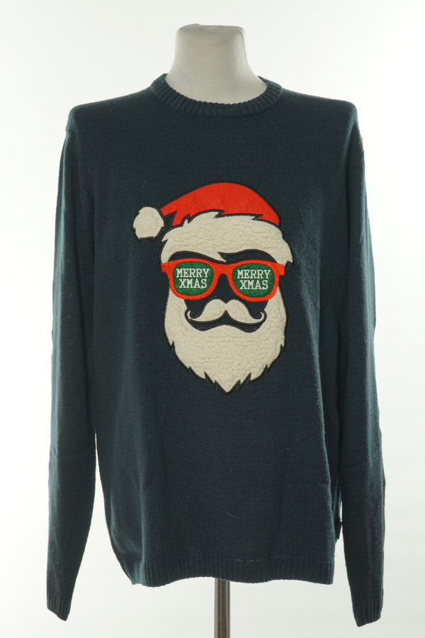 Sweter granatowy Merry Xmas - ONLY & SONS zdjęcie 1