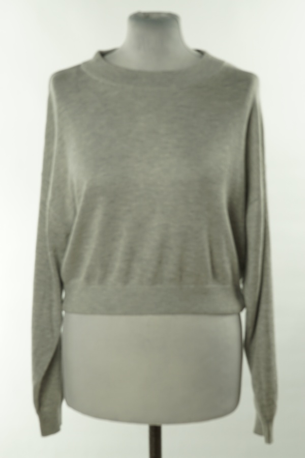 Sweter jasnoszary cienki, H&M - H&M zdjęcie 1