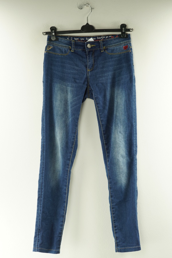 Spodnie granatowe jeansowe - DESIGUAL zdjęcie 1