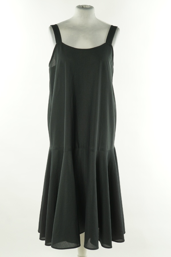 Sukienka czarna na ramiączkach - BRAK METKI Z NAZWĄ PRODUCENTA zdjęcie 1