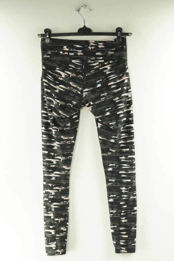 Legginsy brązowe z beżowymi przetarciami - NXSPORT zdjęcie 2