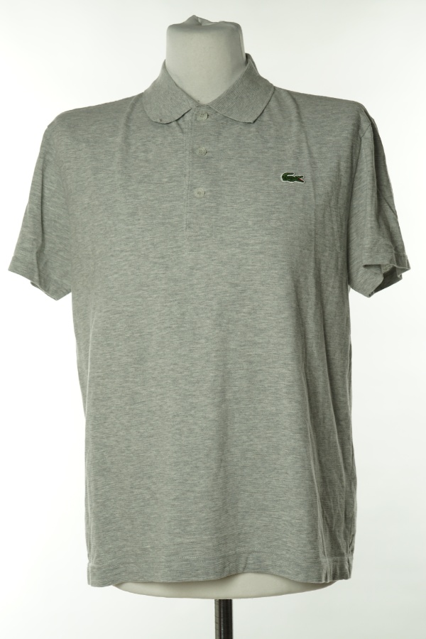 Koszulka szara polo, LACOSTE - LACOSTE zdjęcie 1
