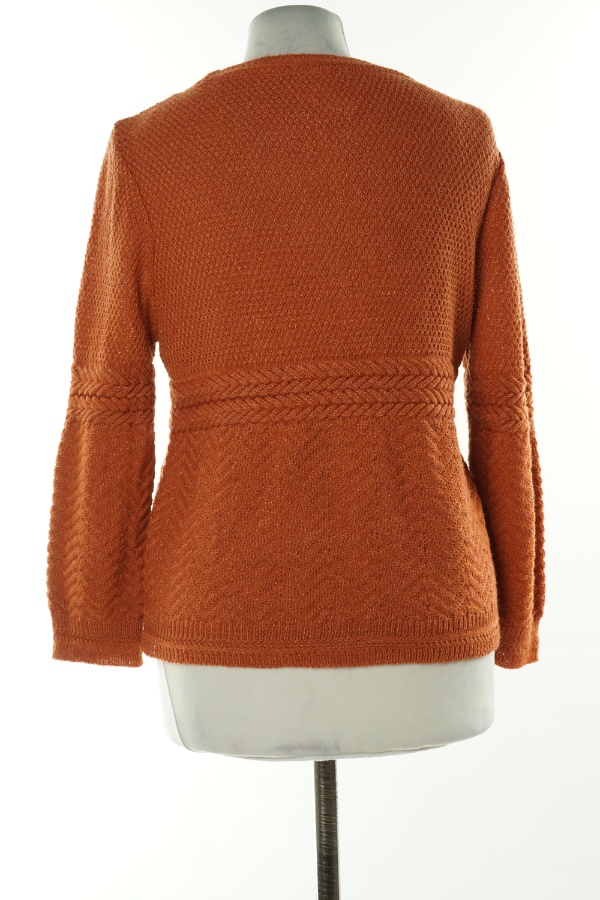 Sweter pomarańczowy - COOPERATIVE zdjęcie 2