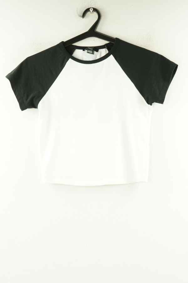 Bluzka biało - czarna - NEW LOOK zdjęcie 1