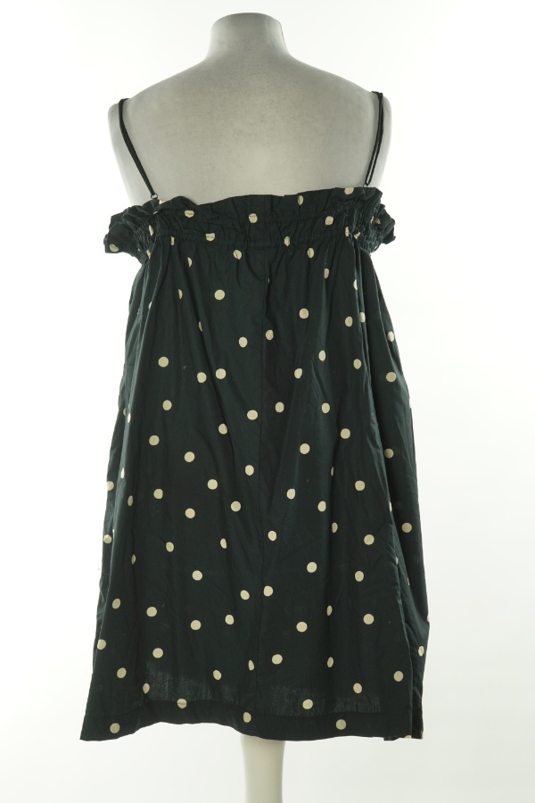 Sukienka czarna w białe grochy, H&M - H&M zdjęcie 2