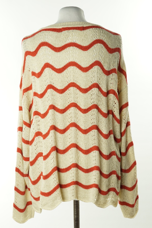 Sweter beżowy w czerwone paski, PRIMARK - PRIMARK zdjęcie 2