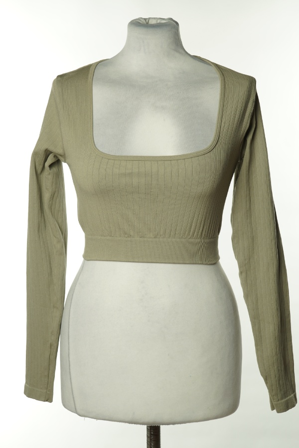 Top oliwkowy sportowy - PREETY LITTLE THING zdjęcie 1