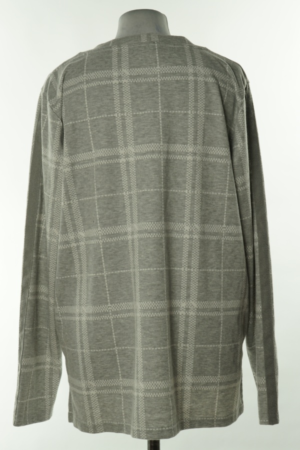 Bluza szara w kratkę - MULTIBLU zdjęcie 2