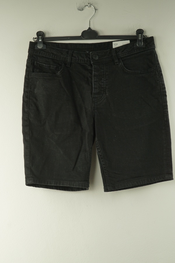 Krótkie spodenki czarne jeansowe - DENIM CO zdjęcie 1