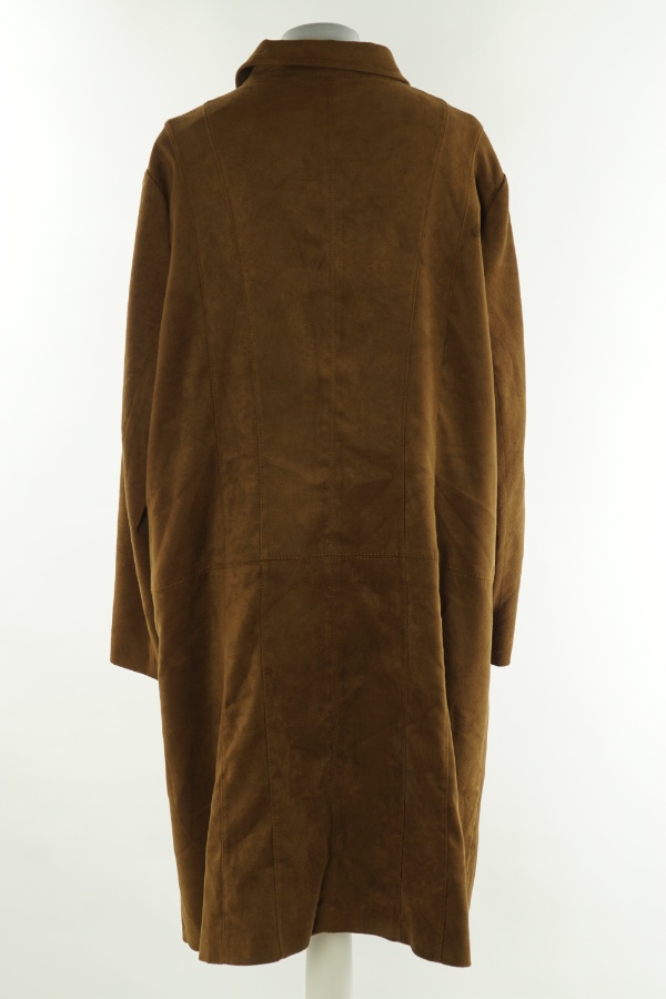 Płaszcz brązowy zamszowy - MARKS & SPENCER zdjęcie 2