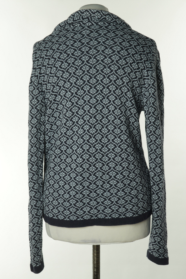 Kardigan granatowo - niebieski - BRAK METKI Z NAZWĄ PRODUCENTA zdjęcie 2